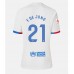 Barcelona Frenkie de Jong #21 Voetbalkleding Uitshirt Dames 2023-24 Korte Mouwen